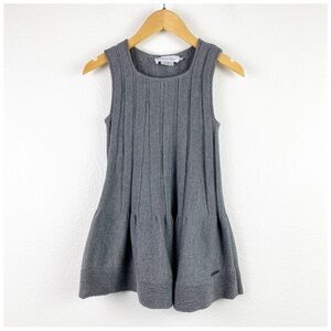 Christian Dior Gray Ribbed‎ Dress - 4T